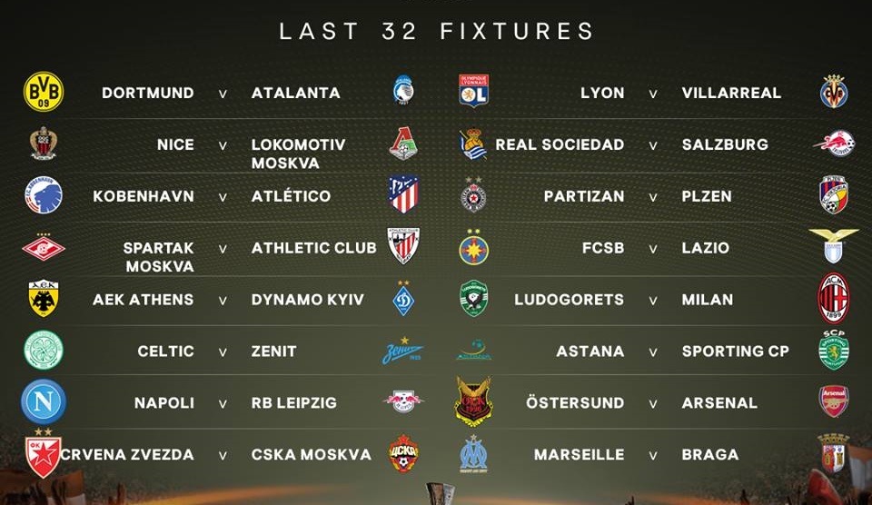 Bốc thăm vòng 32 đội Europa League: Arsenal dễ thở, ngựa ô gặp khó