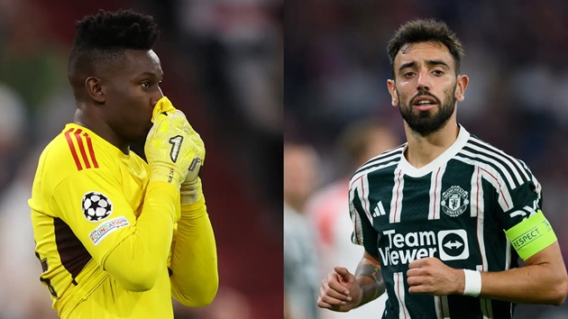 Bruno Fernandes lên tiếng bảo vệ Andre Onana