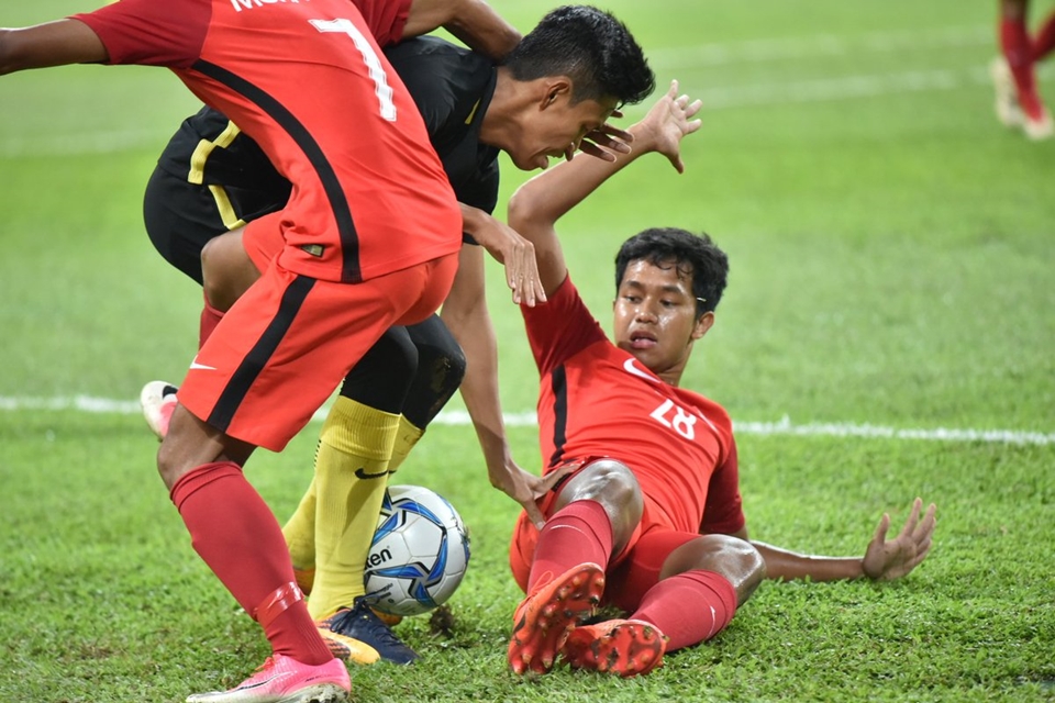 Cửa bán kết đóng sập, U22 Singapore đổ gục trên sân Shah Alam