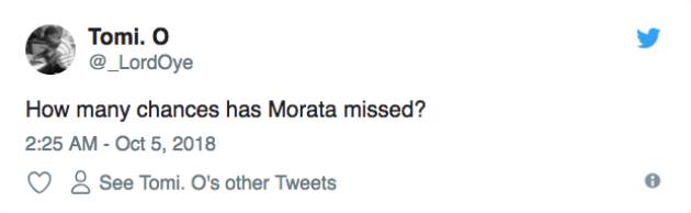 Fan Chelsea “phát bệnh” với pha bỏ lỡ mười mươi của Morata