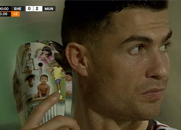 Hình ảnh đặc biệt giống Sancho của Ronaldo