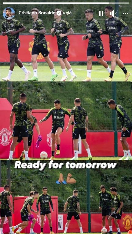 Ronaldo gửi thông điệp trước ngày dự Europa League