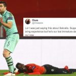 Tại sao NHM Arsenal có thể chỉ trích Sokratis vì 2 tấm thẻ vàng?