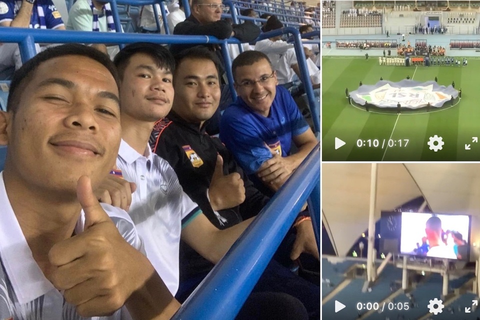U22 Lào đi xem Ronaldo thi đấu