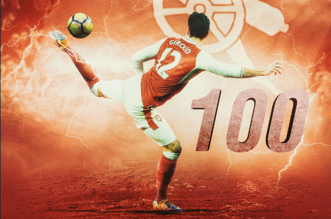 Vượt mặt Van Persie, Giroud xác lập kỉ lục khủng