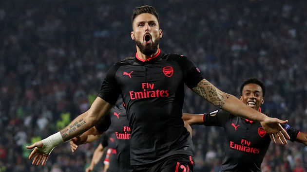 Xuất hiện đối tác ăn ý của Giroud sau Ozil