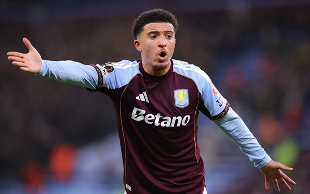 Aston Villa: Jadon Sancho gây tranh cãi sau phản ứng tại Europa League